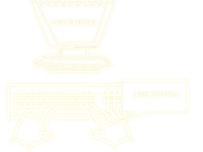  real time editing on teleprmpter